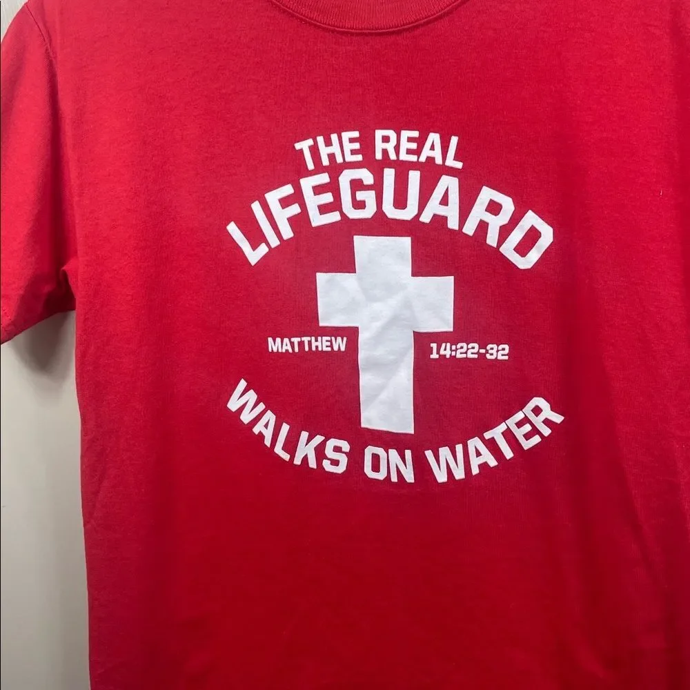 Russell Athletic Red Kids Graphic Lifeguard Tee